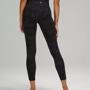 lululemon Align™ High-Rise Pant w/ Pockets 25". 365 Camo Deep Coal Multi. Size 6